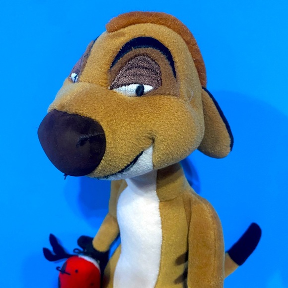 DISNEY THE LION KING 90s TIMON w/LADY BUG PLUSH EXCLUSIVELY FOR WALT DISNEY 12” - Picture 4 of 13